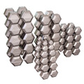Body Solid Grey Hex Dumbell Set - 55-75 lb pairs