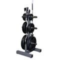 Body Solid WT46 2" Olympic Plate Tree and Bar Holder