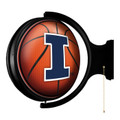 Illinois Fighting Illini Round Rotating Lighted Wall Sign