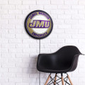 James Madison Dukes Round Slimline Lighted Wall Sign