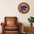 Kansas State Wildcats "Faux" Barrel Top Wall Clock