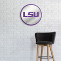 LSU Tigers Modern Disc Mirrored Wall Sign