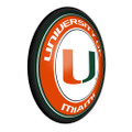 Miami Hurricanes Round Slimline Lighted Wall Sign