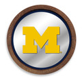 Michigan Wolverines Barrel Top Mirrored Wall Sign