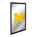 Michigan Wolverines Vertical Framed Mirrored Wall Sign