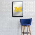 Michigan Wolverines Vertical Framed Mirrored Wall Sign