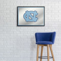 North Carolina Tar Heels Horizontal Framed Mirrored Wall Sign