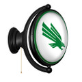 North Texas Mean Green Oval Rotating Lighted Wall Sign