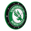 North Texas Mean Green Modern Disc Wall Clock
