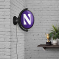 Northwestern Wildcats Oval Rotating Lighted Wall Sign