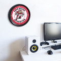 Ohio State Buckeyes Ribbed Frame Wall Clock