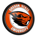 Oregon State Beavers Round Slimline Lighted Wall Sign