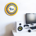 Pittsburgh Panthers Ribbed Frame Wall Clock