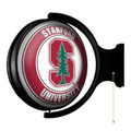 Stanford Cardinal Round Rotating Lighted Wall Sign