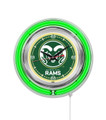 Colorado State Rams Neon Clock