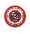 Florida State Seminoles Script Neon Clock