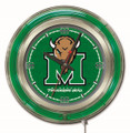 Marshall Thundering Herd Neon Clock