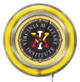 Virginia Military Institute Keydets Neon Clock