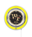 Wake Forest Demon Deacons Neon Clock
