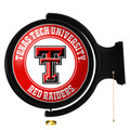 Texas Tech Red Raiders Round Rotating Lighted Wall Sign