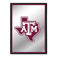 Texas A&M Aggies Vertical Framed Mirrored Wall Sign