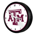 Texas A&M Aggies Retro Lighted Wall Clock