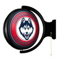 Connecticut Huskies Round Rotating Lighted Wall Sign