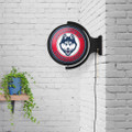 Connecticut Huskies Round Rotating Lighted Wall Sign