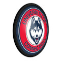 Connecticut Huskies Round Slimline Lighted Wall Sign