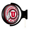 Utah Utes Round Rotating Lighted Wall Sign