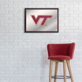 Virginia Tech Hokies Horizontal Framed Mirrored Wall Sign