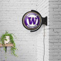 Washington Huskies Round Rotating Lighted Wall Sign