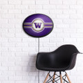 Washington Huskies Oval Slimline Lighted Wall Sign