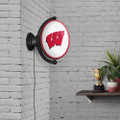 Wisconsin Badgers Oval Rotating Lighted Wall Sign