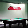 Wisconsin Badgers Premium Wood Pool Table Light