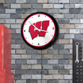 Wisconsin Badgers Retro Lighted Wall Clock