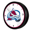 Colorado Avalanche Retro Lighted Wall Clock