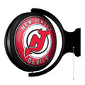 New Jersey Devils Round Rotating Lighted Wall Sign