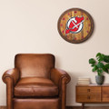 New Jersey Devils "Faux" Barrel Top Wall Clock
