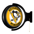 Pittsburgh Penguins Round Rotating Lighted Wall Sign