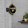 Pittsburgh Penguins Oval Rotating Lighted Wall Sign