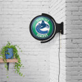 Vancouver Canucks Round Rotating Lighted Wall Sign