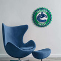 Vancouver Canucks Bottle Cap Wall Sign