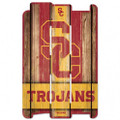 USC Trojans Wood Fence Sign
