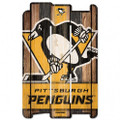 Pittsburgh Penguins Wood Fence Sign