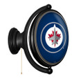 Winnipeg Jets Oval Rotating Lighted Wall Sign