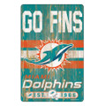 Miami Dolphins Slogan Wood Sign