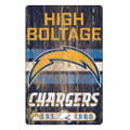 Los Angeles Chargers Slogan Wood Sign
