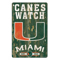 Miami Hurricanes Slogan Wood Sign