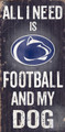 Penn State Nittany Lions Football & Dog Wood Sign